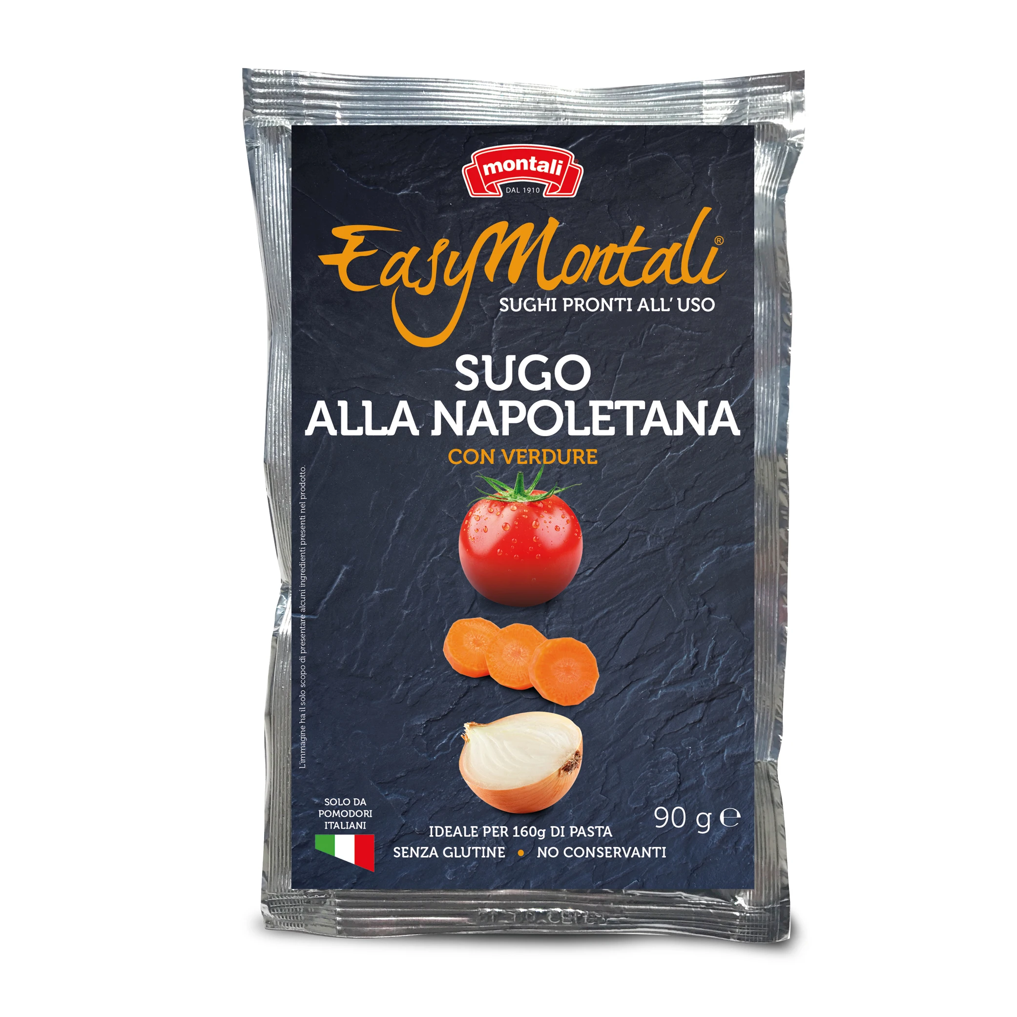 Top high quality tomato sauce with vegetables Napoletana made in Italy single dose for dressing snack and pasta sauce