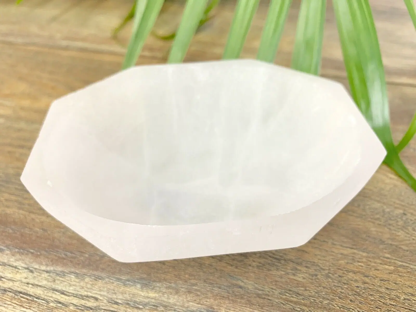 Selenite Bowl Oval Crystal Charging Stones Ritual Reiki Chakra Meditation.