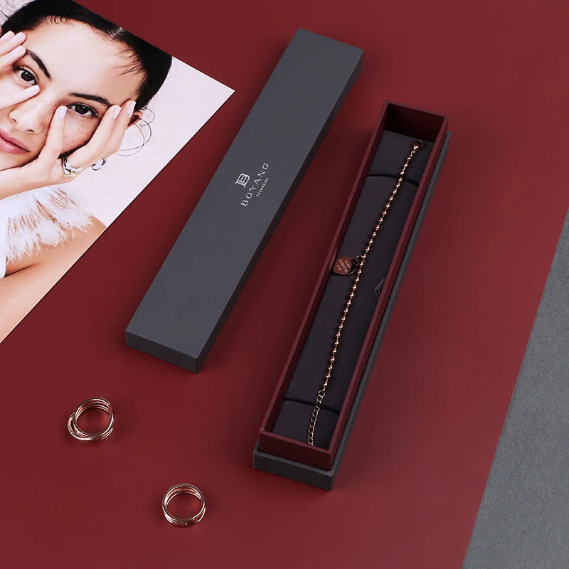 Factory Customized Logo Hot Sell  Recycle Ring Earring Case Luxury Jewelry Box Custom Logo