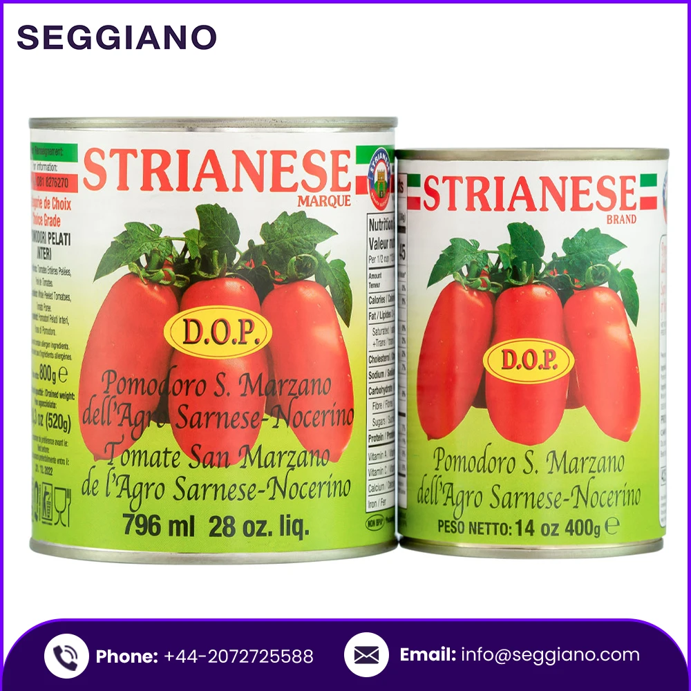Best Peeled Tomatoes Strianese San Marzano DOP Tomatoes 400g