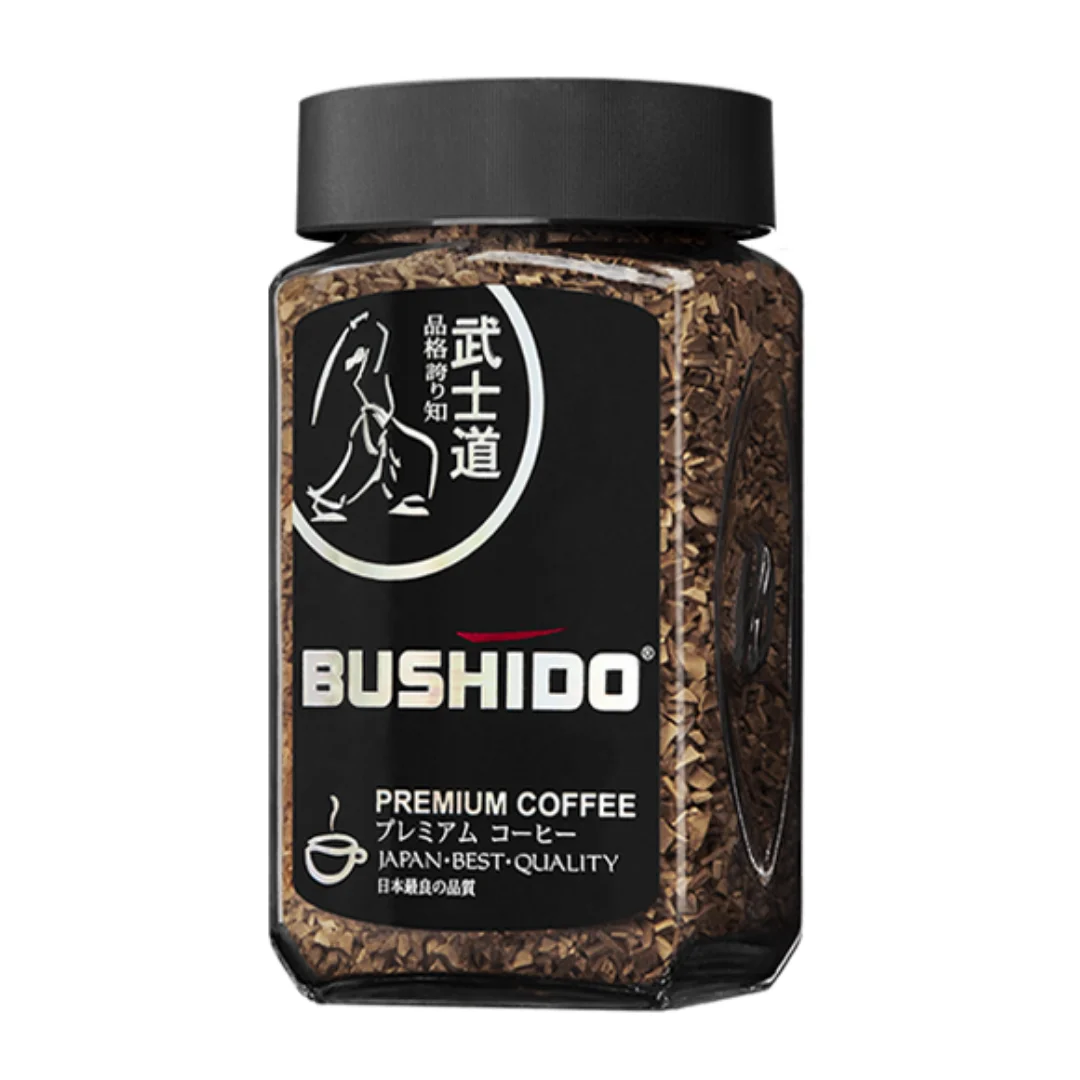 Bushido Black Katana freeze dried coffee 50 g. glass jar
