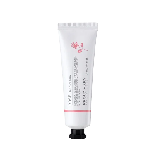 Korean Rose Hand Cream Tube Packaging Light Gel type 30g for Moisturizing and Nourishing for spring use