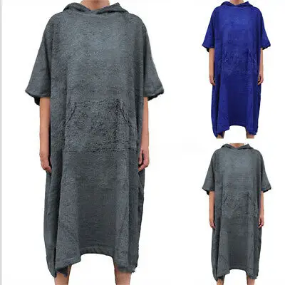 Adults Beach Towel Changing Robe Bath Towel Outdoor Poncho Kids Beach Towel Robe