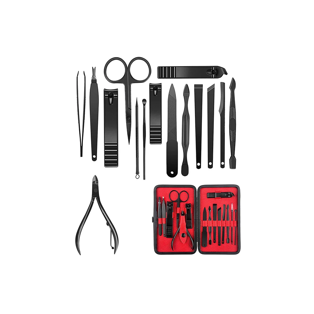 Professional Manicure 6 Pcs Set Silver Color Stainless Steel Beauty Instruments Fully Customized Pedicure Equipment Kit