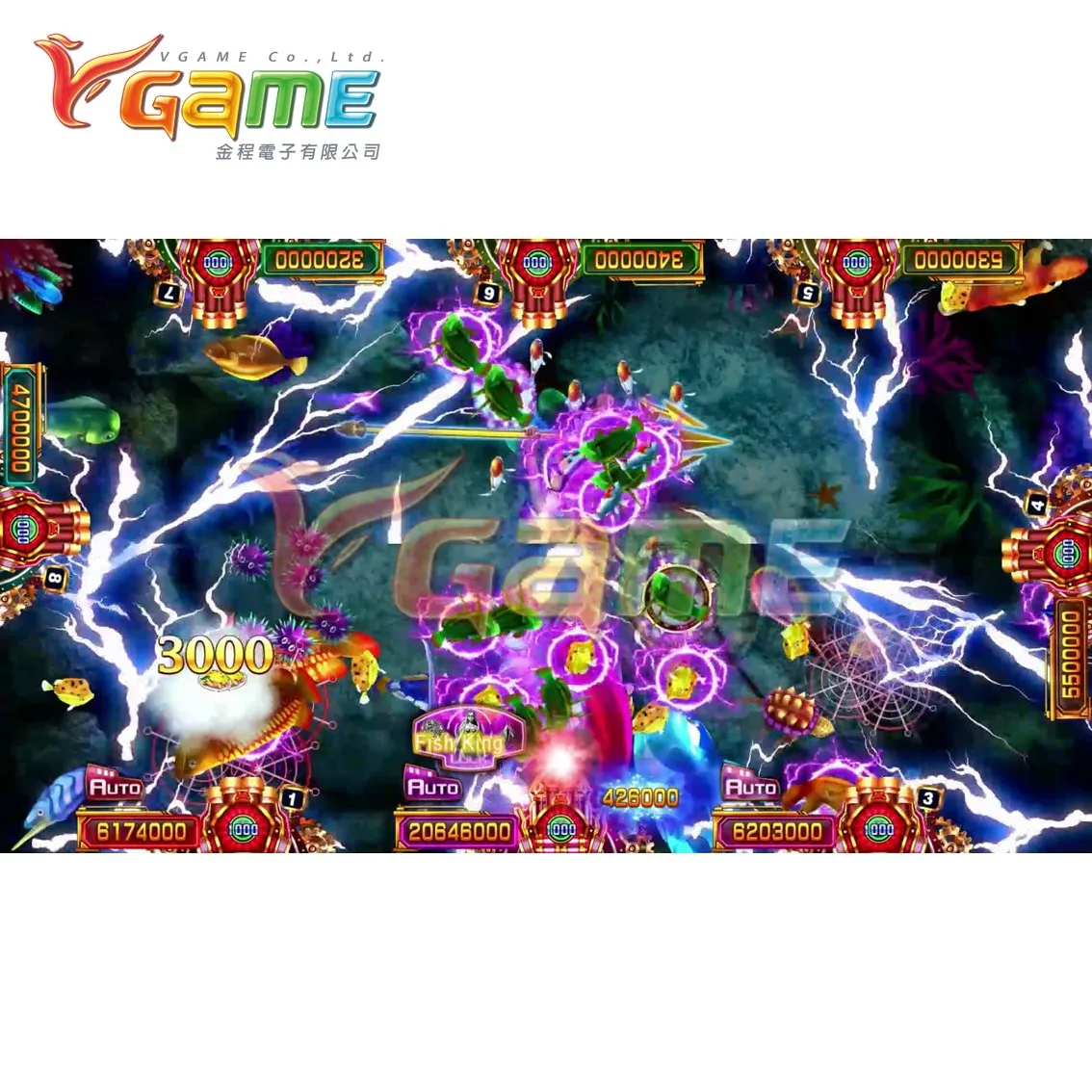 Seafood Paradise Fatal Harpoon 2 Game Board Kit Fish Table for Arcade Game Room and Sweepstakes