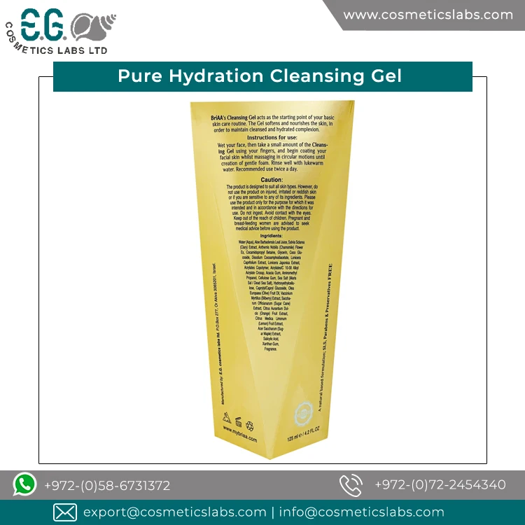 Certified OEM Supplier Selling Natural Ingredients Face Care Pure Hydration Cleansing Gel- Genesis