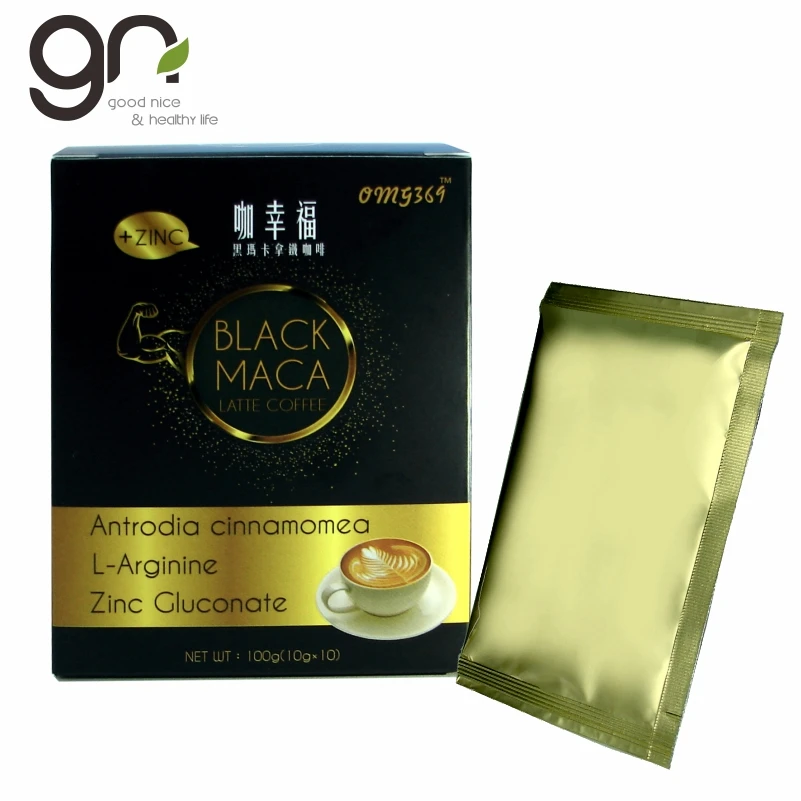 
2021 hot sale Black Maca latte coffee is man care product 