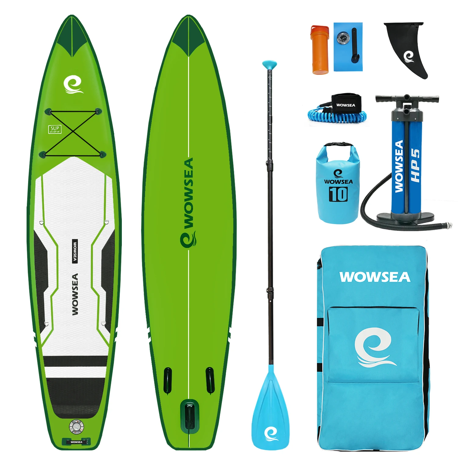 Прочный стабильный WOWSEA paddleboard sup упаковка со всеми