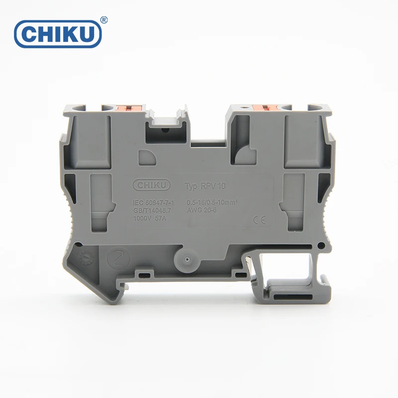 HUNTEC RPV Series new design electrical terminal block connector din rail 10 for inverter distribution box