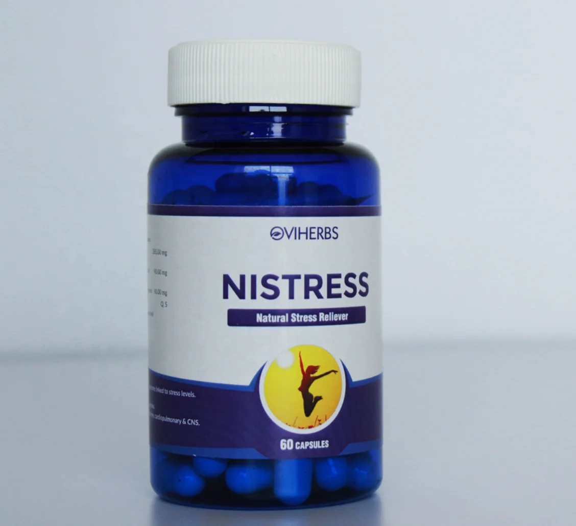 
 Ayurvedic anti stress brain supplement capsules with melatonin ashwagandha root powder bacopa monnieri brahmi for stress relief  
