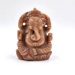 Brown Aventurine  Ganesh  Statue Modern Art Indian India famous god lord Ganesh statue