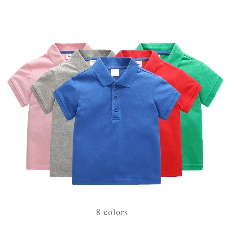 Direct Manufacturer Children Boy 100% Cotton Wear Short Sleeve Printed Stripped Polo Shirt For Kids with Cheap Price