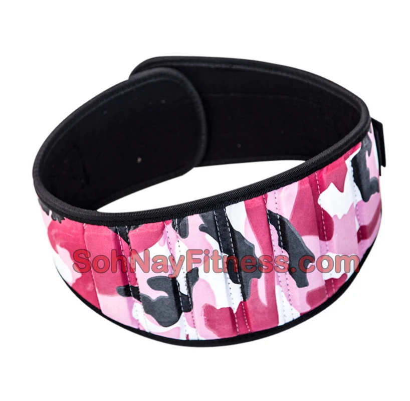 Camo Weightlifting Belt with 6 inch Back Support,Weight lifting Belt