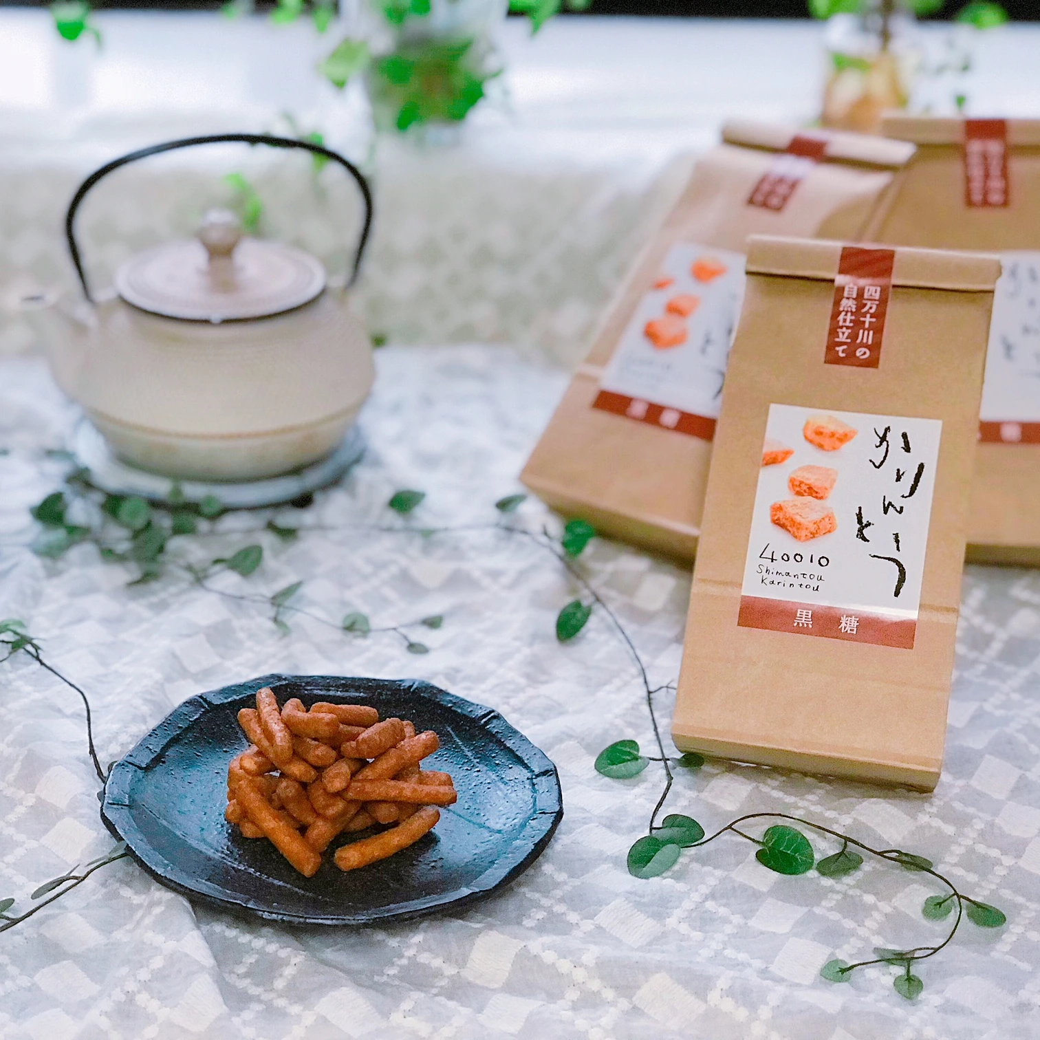 KARINTO-японская глубокая жареная закуска из коричневого сахара, Японская Традиционная Закуска, сделано в Японии-40010 коричневый сахар (4571320782076)