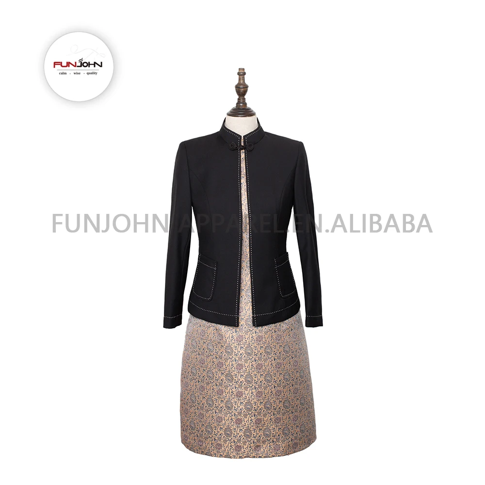 orient-inspired bodycon dress bali hotel japanese restaurant uniformes set