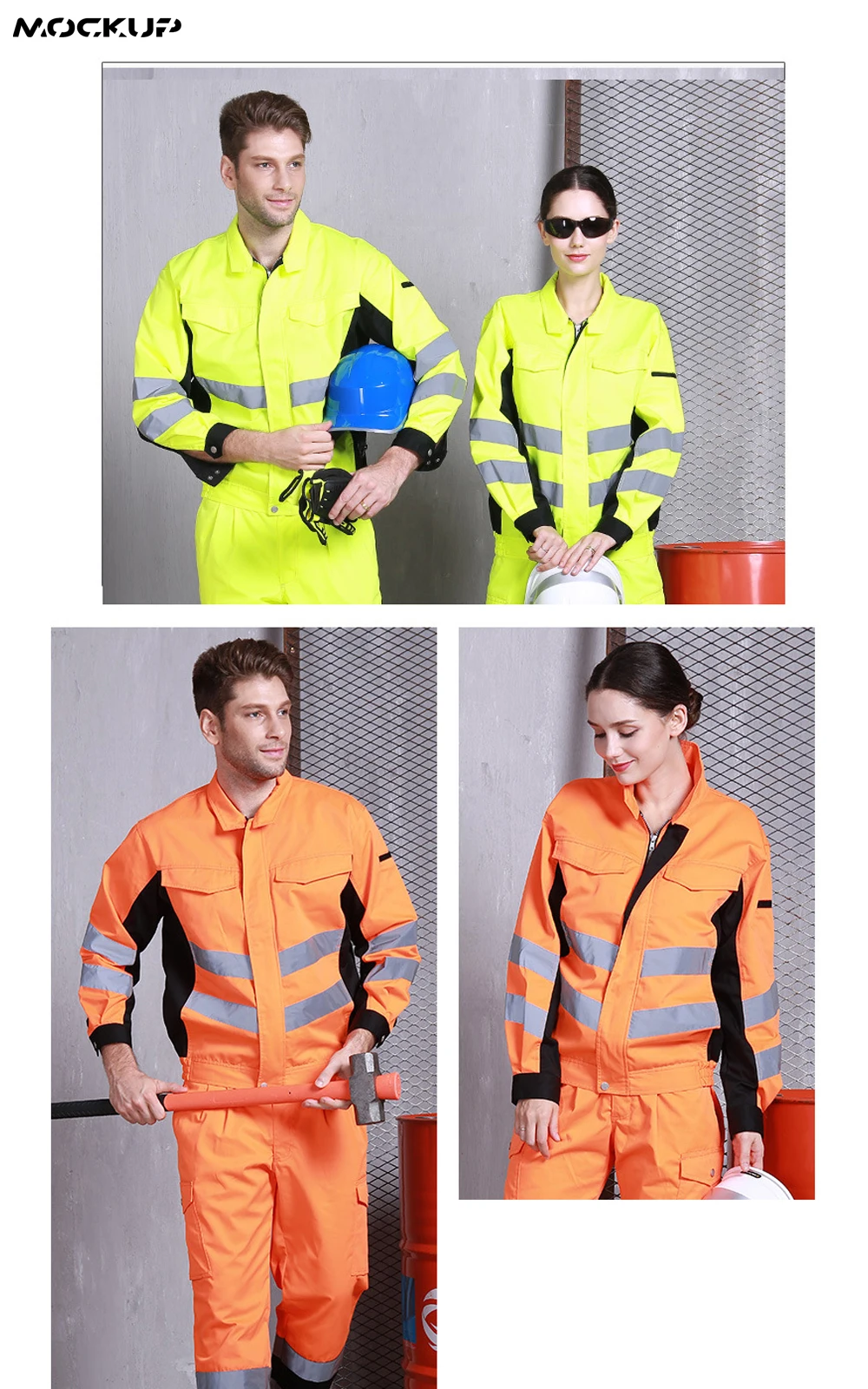 Active Men & Women  Heavy Duty Canvas Fabric Winter Engineering Uniform Workwear Polyester Jackets