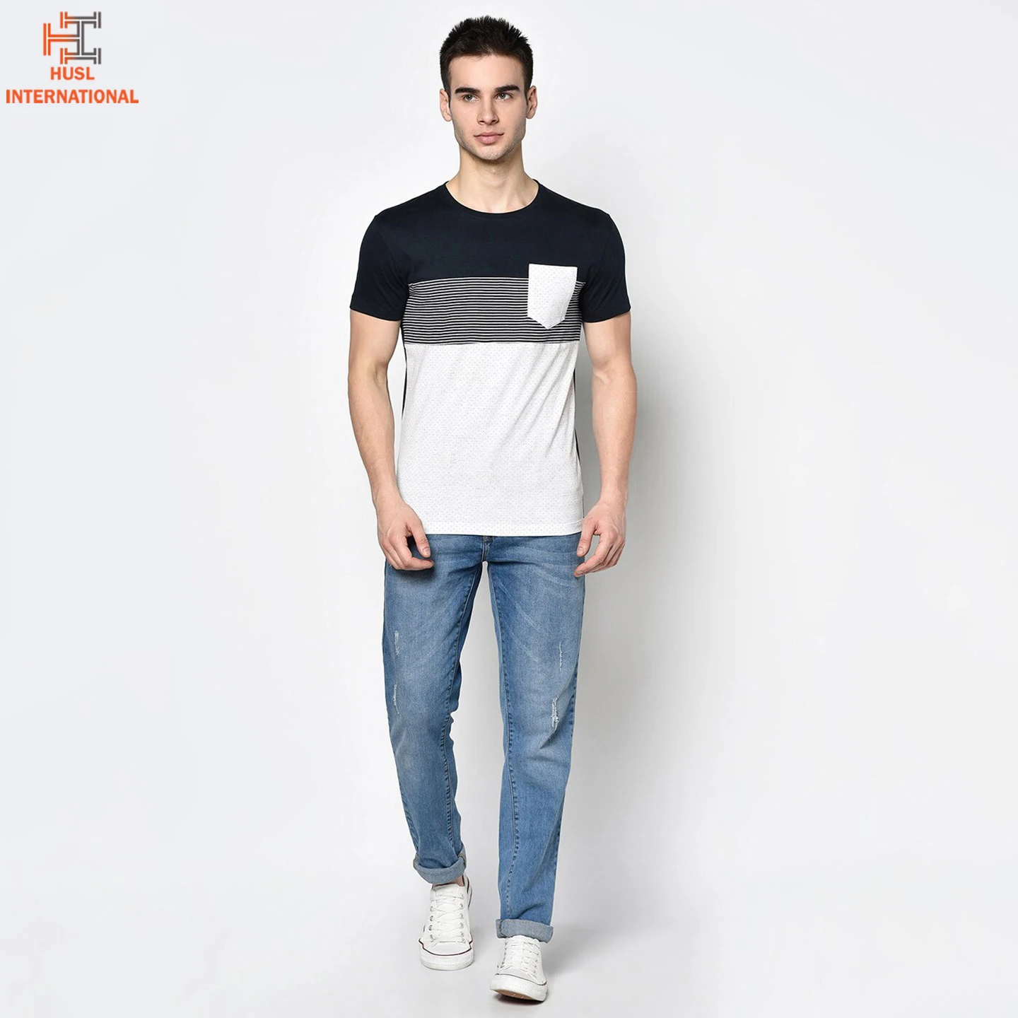 Custom Logo Printing Long Sleeve O Neck T-shirt Casual Blank 100% Cotton Wholesale T Shirts For Men