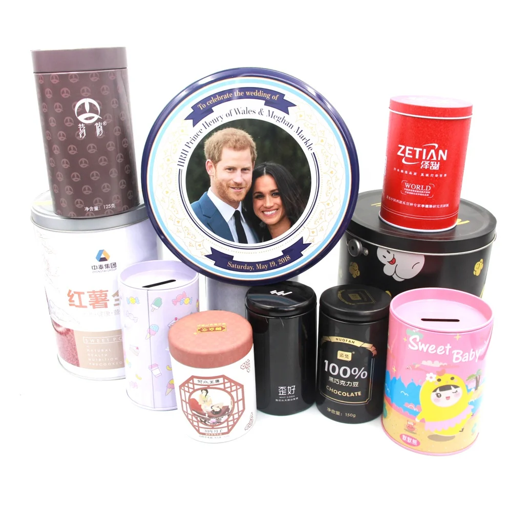 
kingshine Iron cans are special round tea tin box 