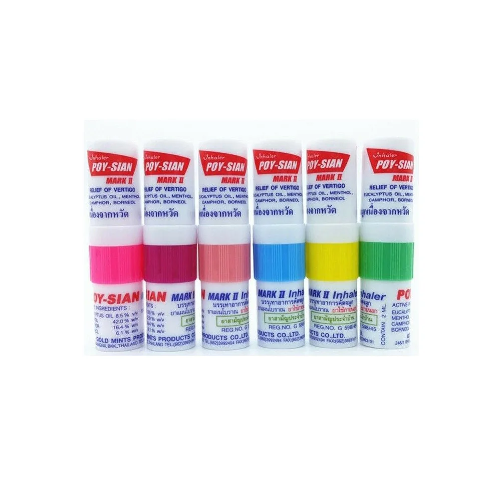 
Poy Sian Herbal Inhaler Relieve dizziness Best selling in Thailand 