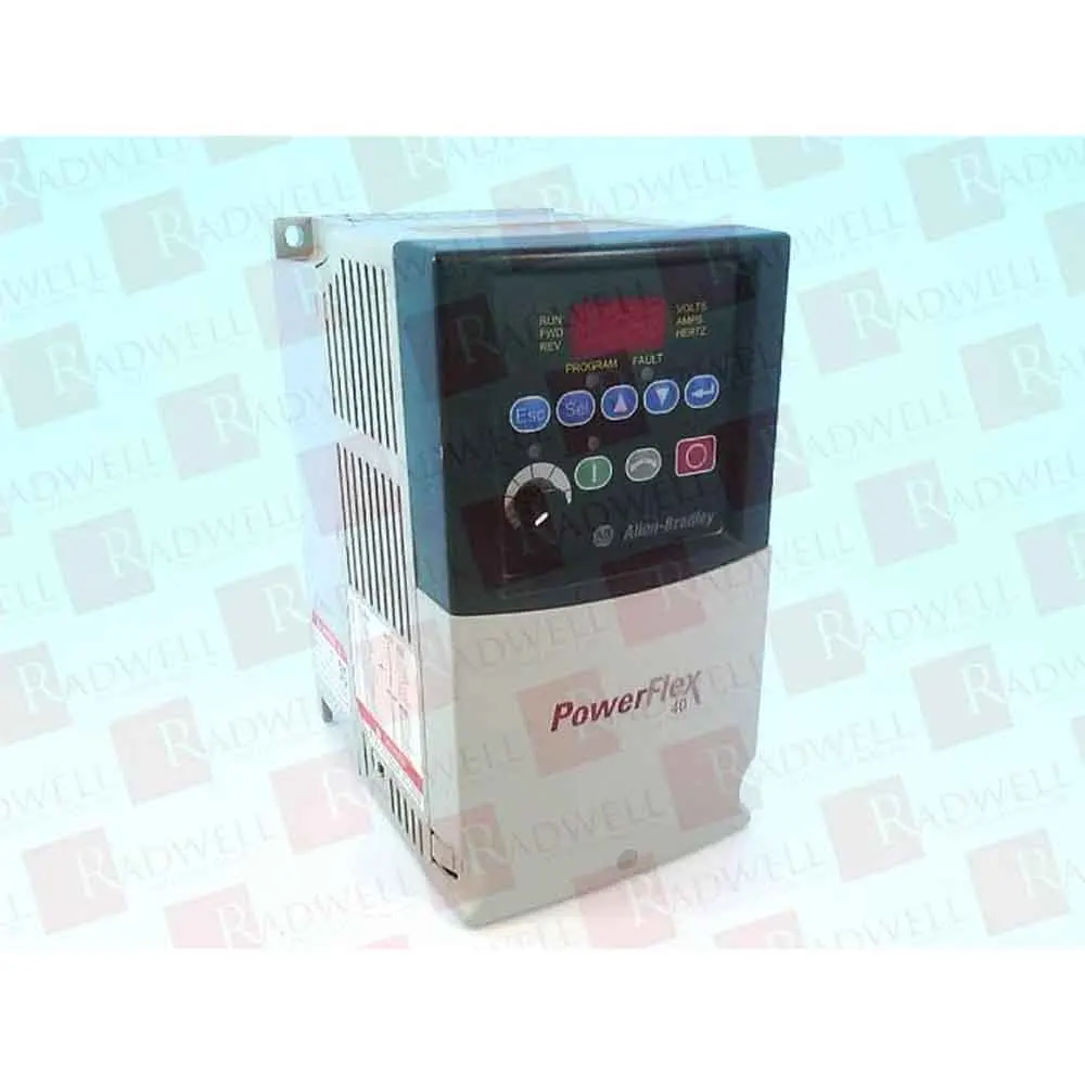 Allen Bradley 22B-D024N104 Used Tested Cleaned Drive PowerFlex 40 480VAC 3PH 24.0A 11KW 15HP No Filter Variable Frequency