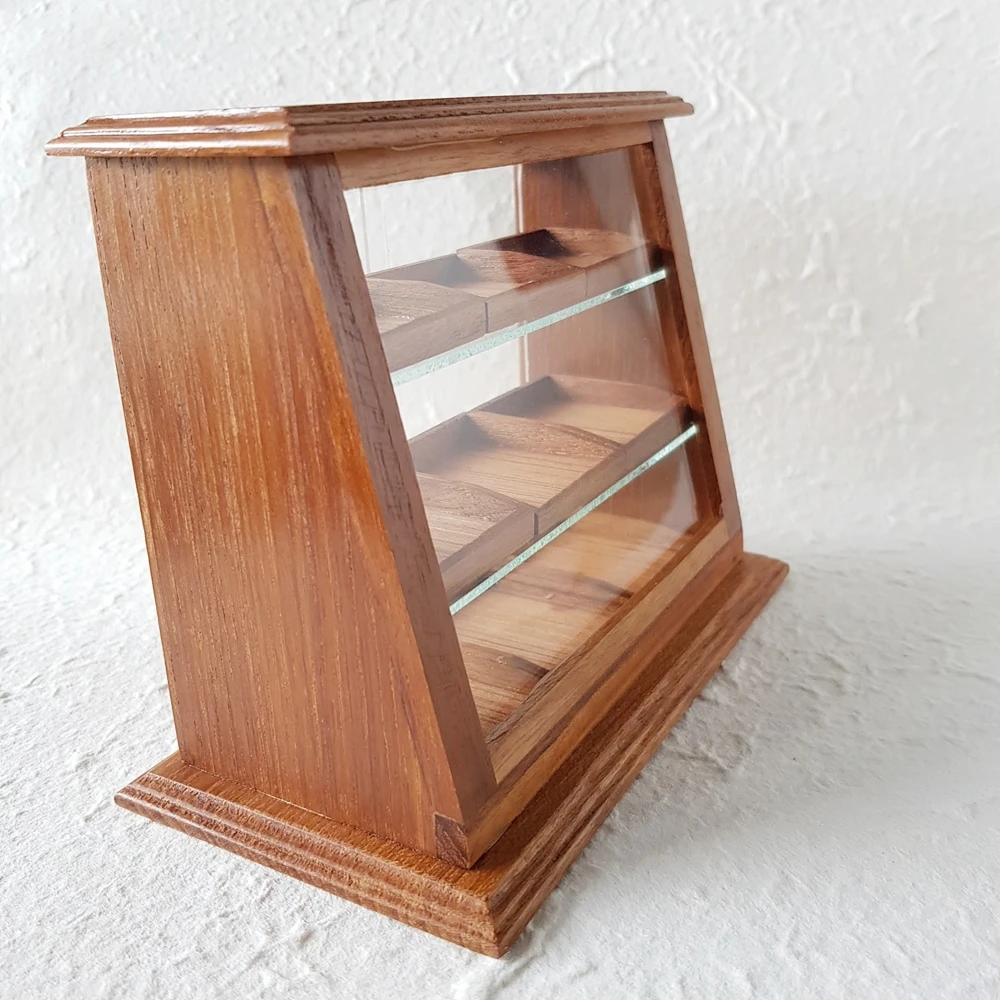 1:6 деревянная витрина для кукольного домика