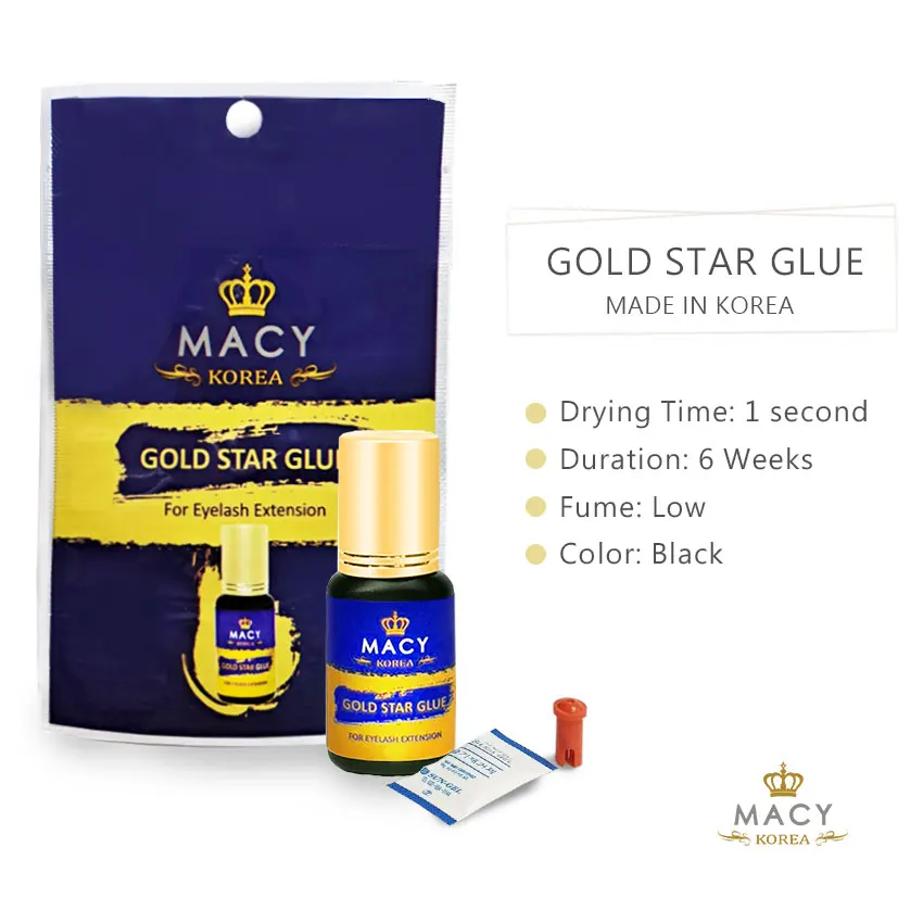 Gold Star Gule оптовая продажа водонепроницаемый прочный клей для наращивания ресниц