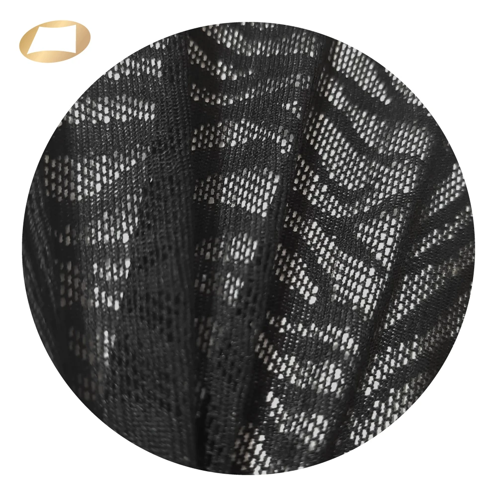 Animal print lace polyamide spandex jacquard fabric for dress