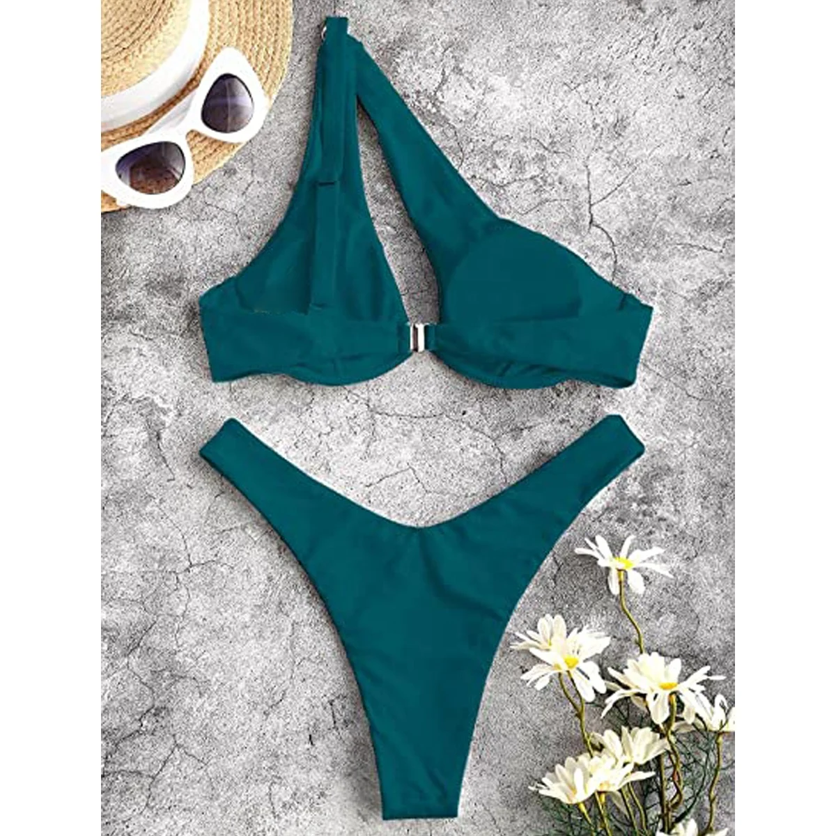 Wholesale Crochet Solid Color Tankini bikini Set Customize Beach Wear Women Swimwear