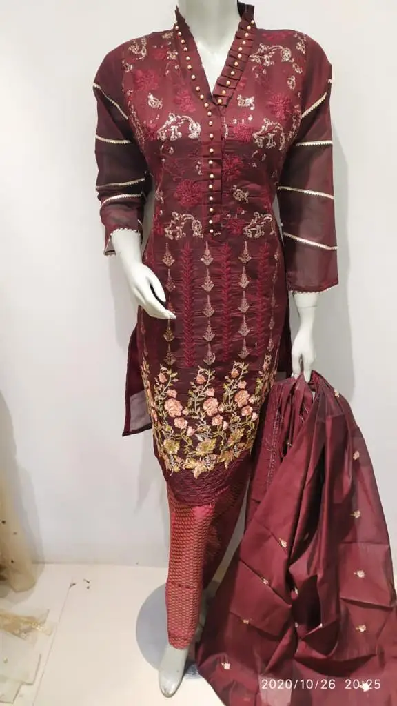 Fashion Designer Indian Pakistani Lawn Linen Cotton Georgette 3 Piece Suits Available on Wholesale Price.