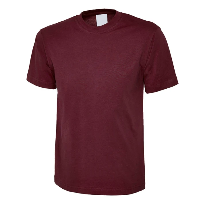 Мужская футболка однотонная хлопковая Повседневная с круглым вырезом новый стиль