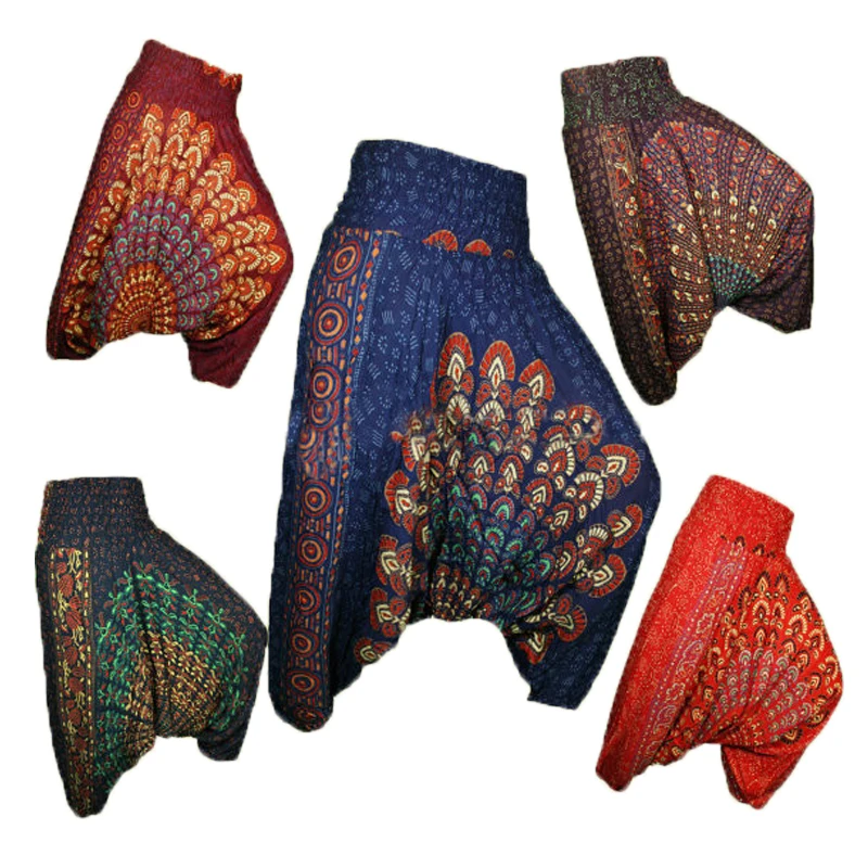 Assorted Lot Indian Aladin style Cotton Tie Dye Harem Pants,Hippie Yoga Trousers Comfy Loungewear