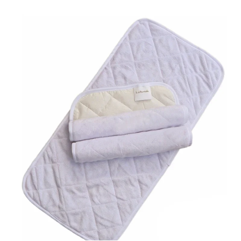 Wholesale OEM 3 pieces packed 100% Polyester Nappies Baby Diapers Disposable Premium Terry Cloth Changing Pad Liner