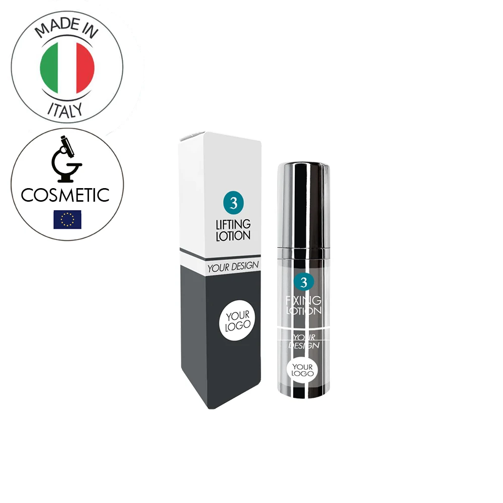 (prices quoted are in £) LASH LIFT - 3. Fixing lotion - 5ml - airless silver bottle