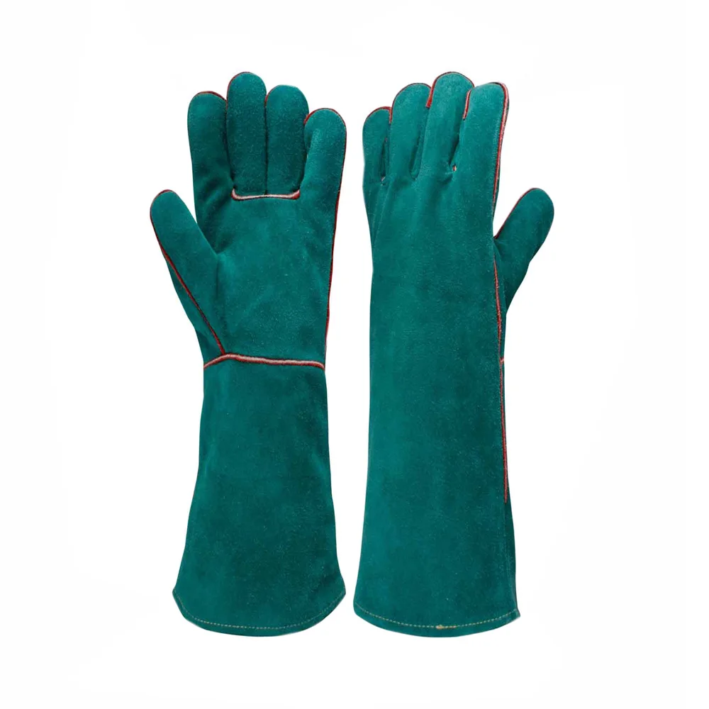 Hotsale  Heat resistant industrial Tig argon arc welding welder leather safety work welding gloves