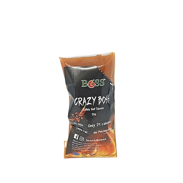 Premium grade Fast food sauce 25g OEM Preservatives free Extra Spicy & Extra Hot chili sauce for Dipping & Cooking- Seafood