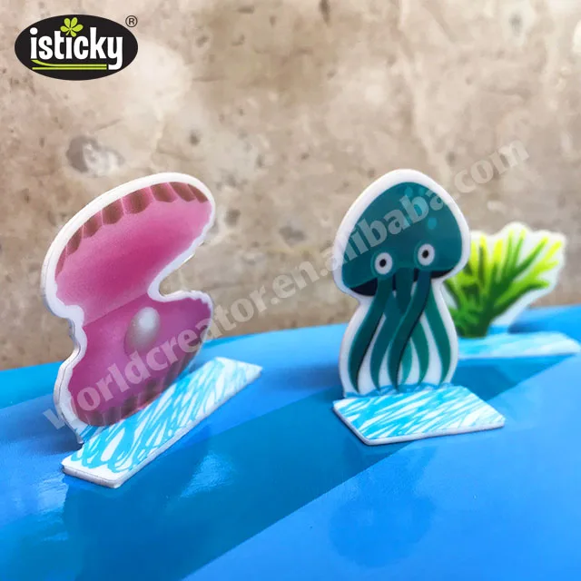 
Custom Sticker No Glue Pop Up TPE 3D Sticker 