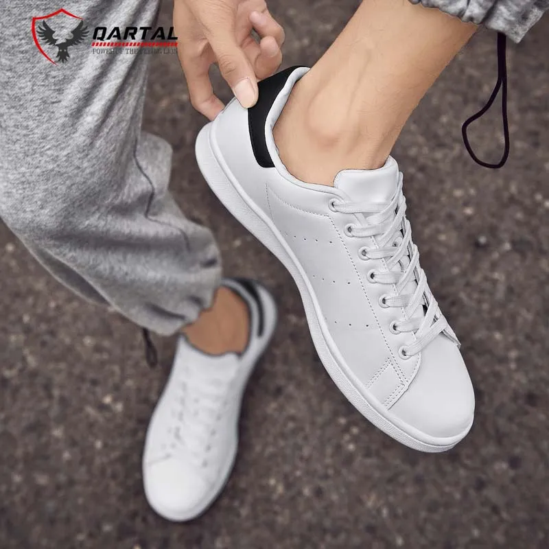 2021 Good Quality Men Sneakers White Flat Rubber Sole Shoes
