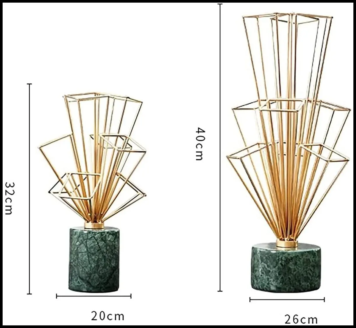 Geometrical Decorative Sculpture With Marble Base Desk Figurine Intelligence Development and Stress Relief Desk Sculpture Decor.