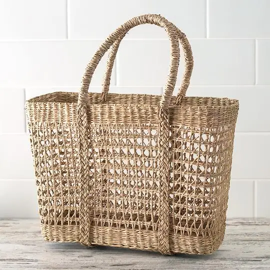 ECO-friendly Seagrass Handmade Bag, Seagrass Decor Bag, Seagrass Bag With Handle made in Vietnam