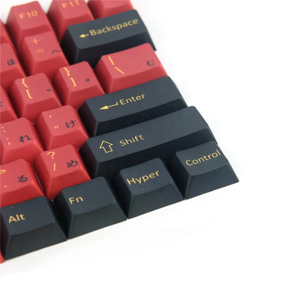 2021 Заводская клавиатура Red Samurai PBT 128KEY сублимационная механическая с индивидуальными клавишами GMK Cherry
