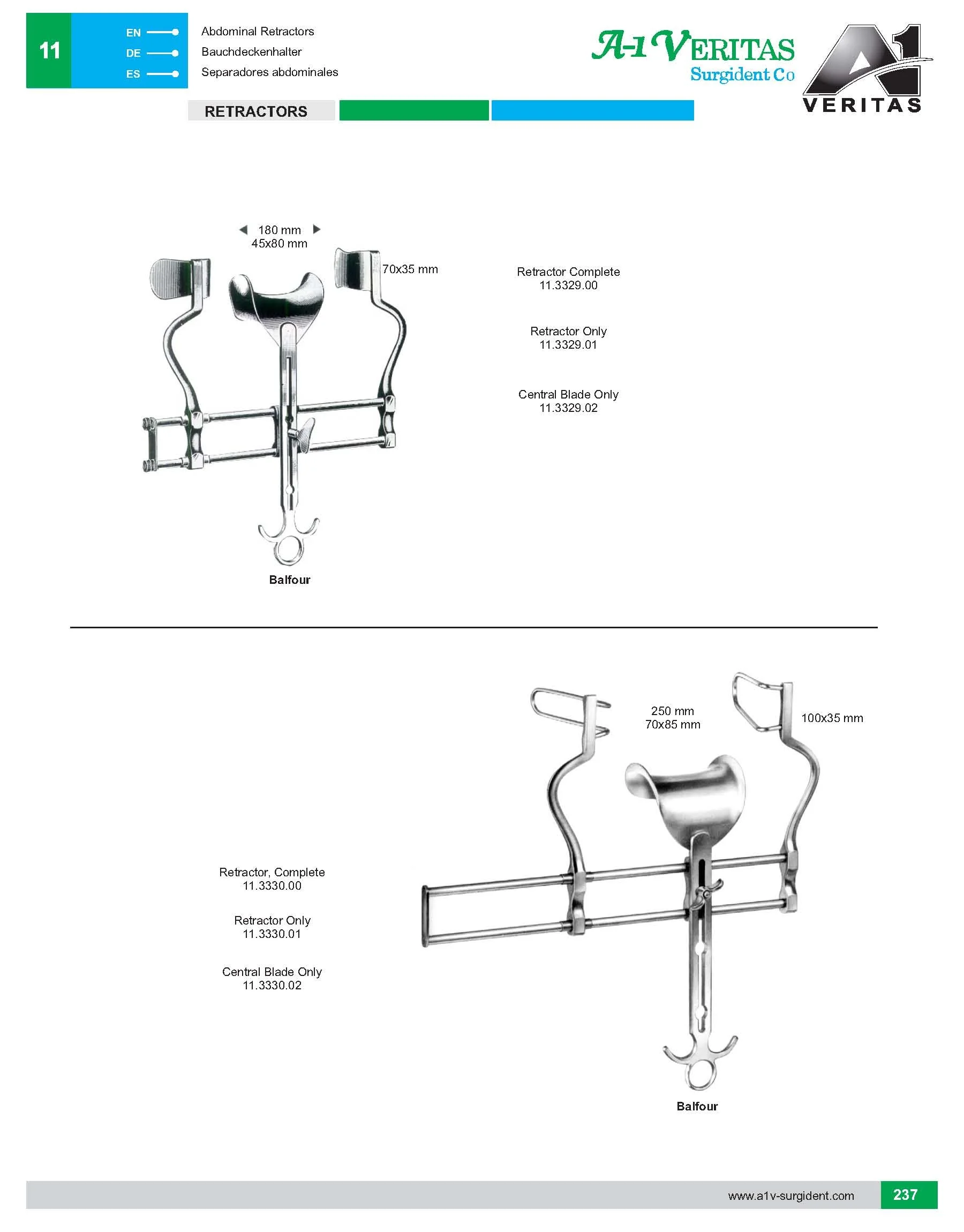  Высококачественные Ретракторы Balfour хирургические многоразовые инструменты из нержавеющей стали