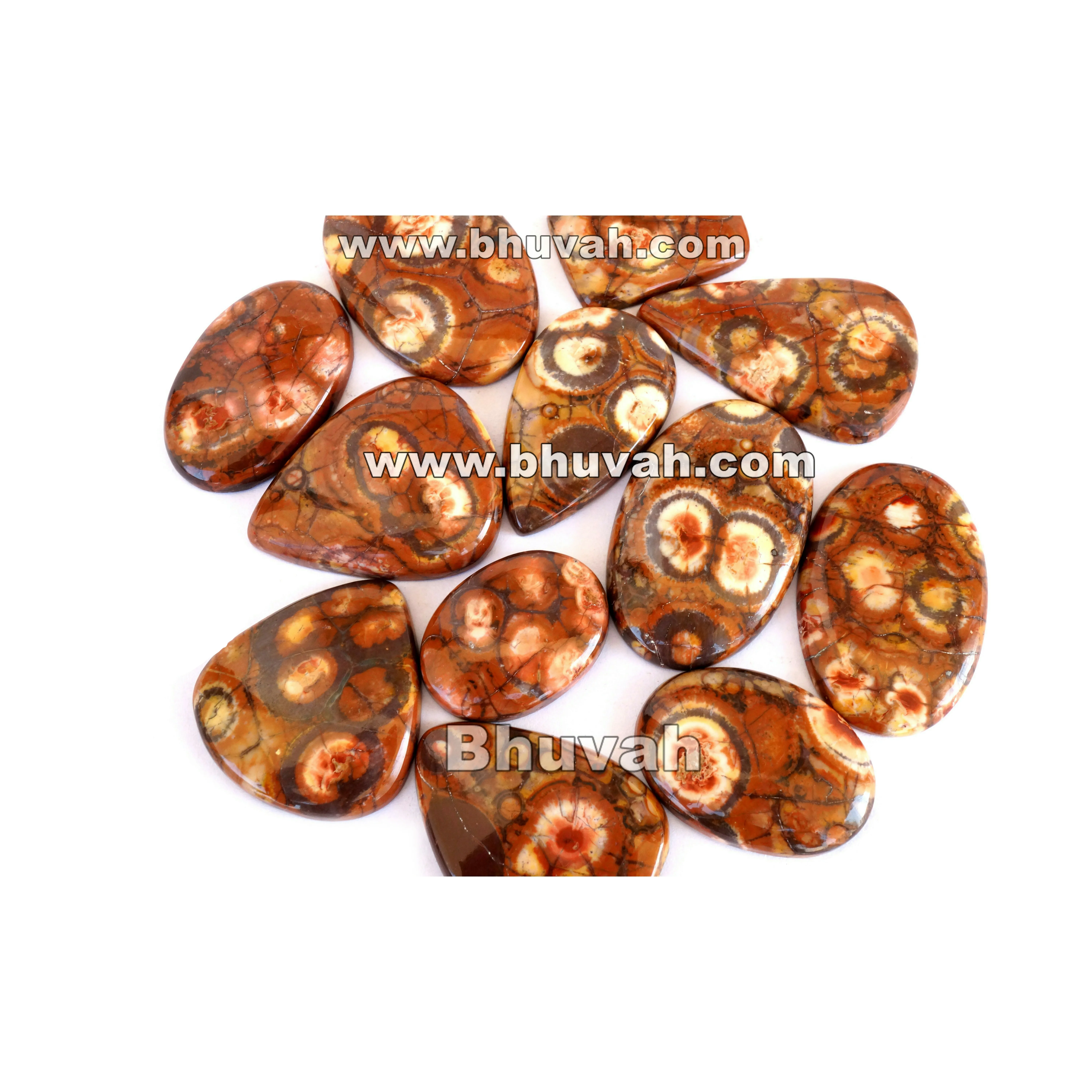 Bird Eye Jasper Gemstone Cabochon Stone Beautiful Pieces