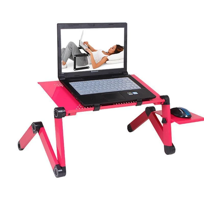 Aluminum multifunctional adjustable portable foldable bed computer desk stand folding table laptop desk