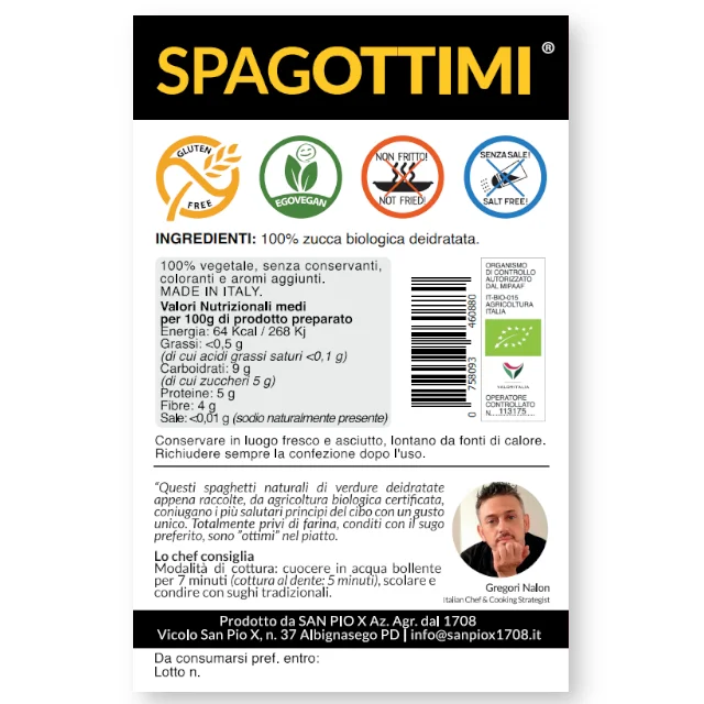 В наличии 40 штук-органические спагетти 100% овощи спагетти Тыква без глютена сухая лапша 40 шт.