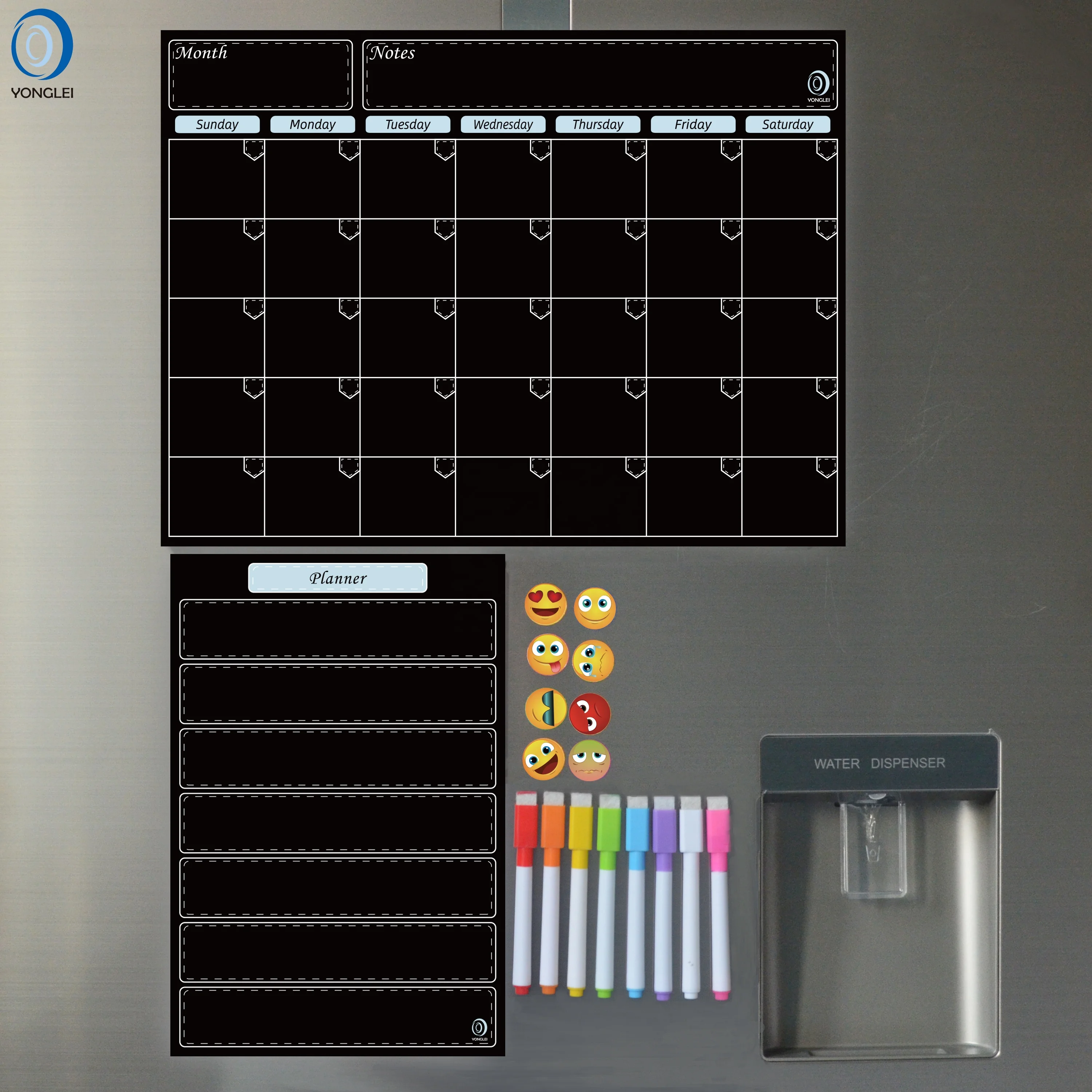 
10.1P-5 Nanotechnology dry erase fridge to do list pad magnet notepad memo note pad with magnet 