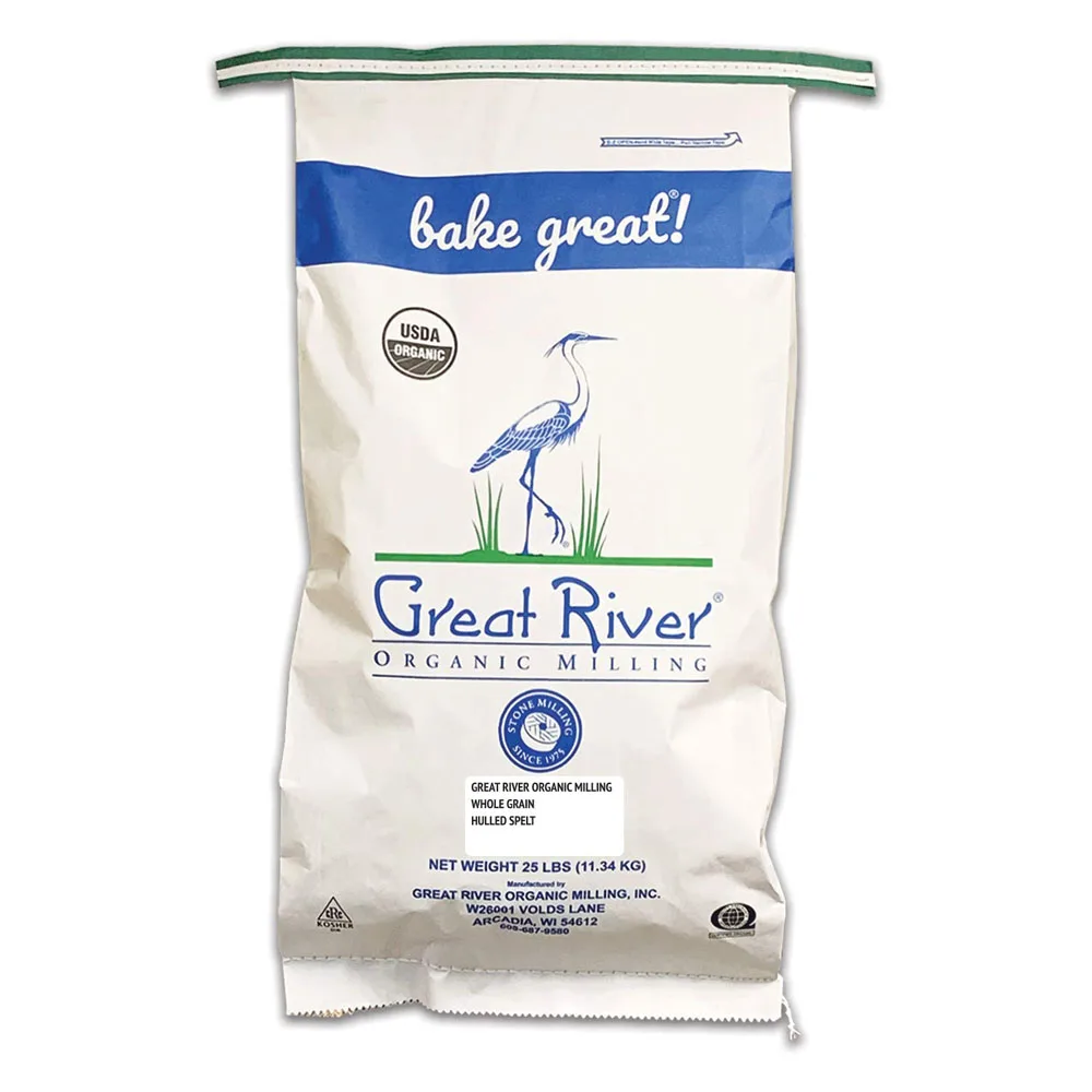 
Great River Organic Milling Organic Whole Grain, Hulled Spelt, 25lb bag 