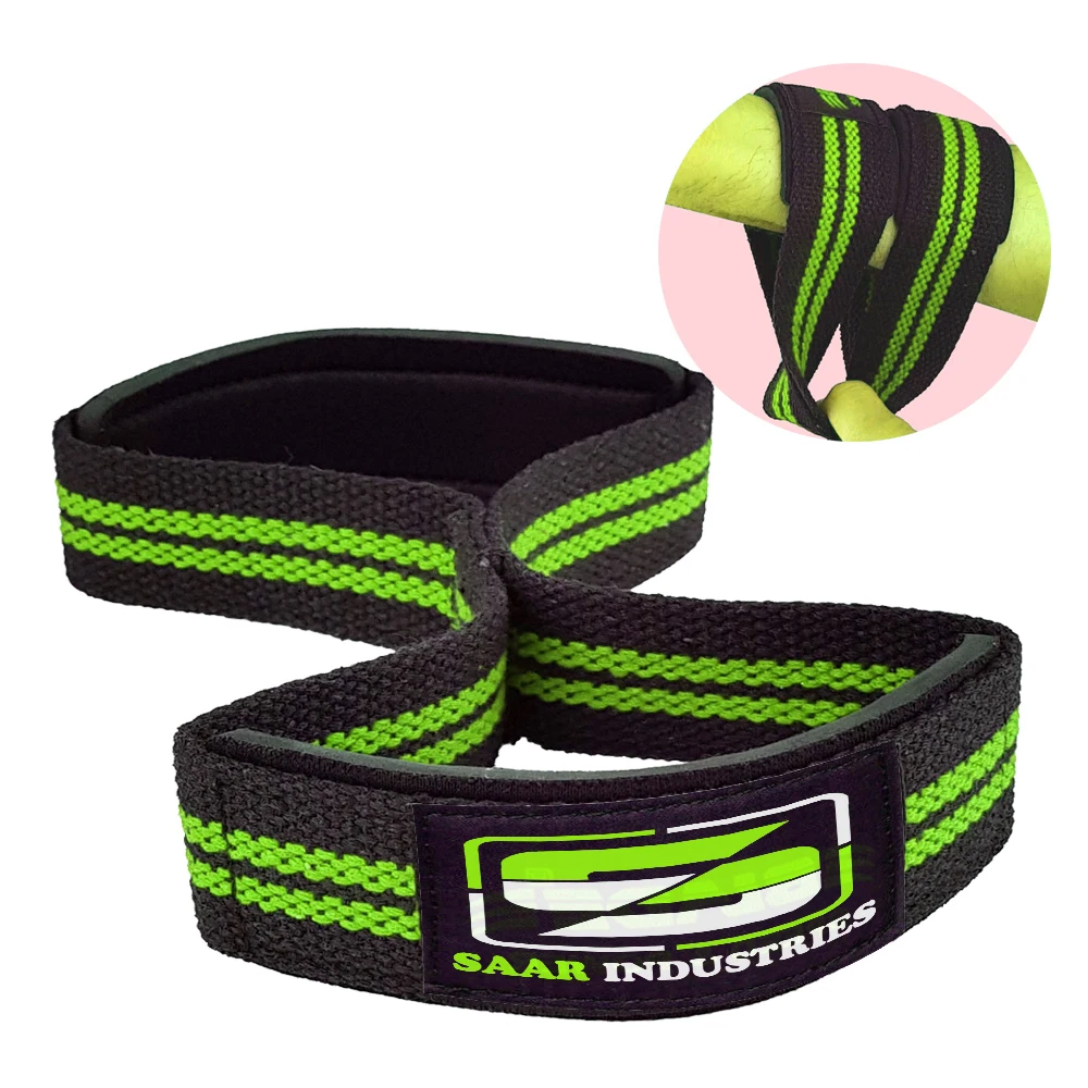 Hot Selling Weightlifting & Bodybuilding Workout Wrist Supports Figure Eight Straps In Best Quality And APT Price