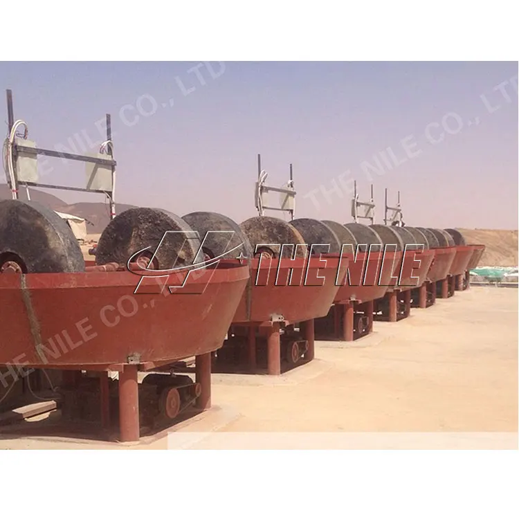 Hot sale Gold Wet Pan Mill machine gold mining The Gold Mining  Grinding Machine Flour Stone Wet Pan Mill For Sale