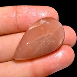 Attractive Top Grade Quality 100% Natural Chocolate Moonstone Pear Shape Cabochon Loose Gemstone For Making Jewelry 36.5 Ct