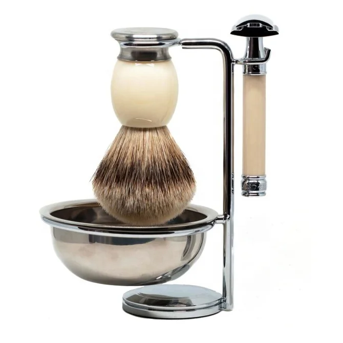 Classic Shaving Set Best Shaving Brush and Safety Razor Set for Men